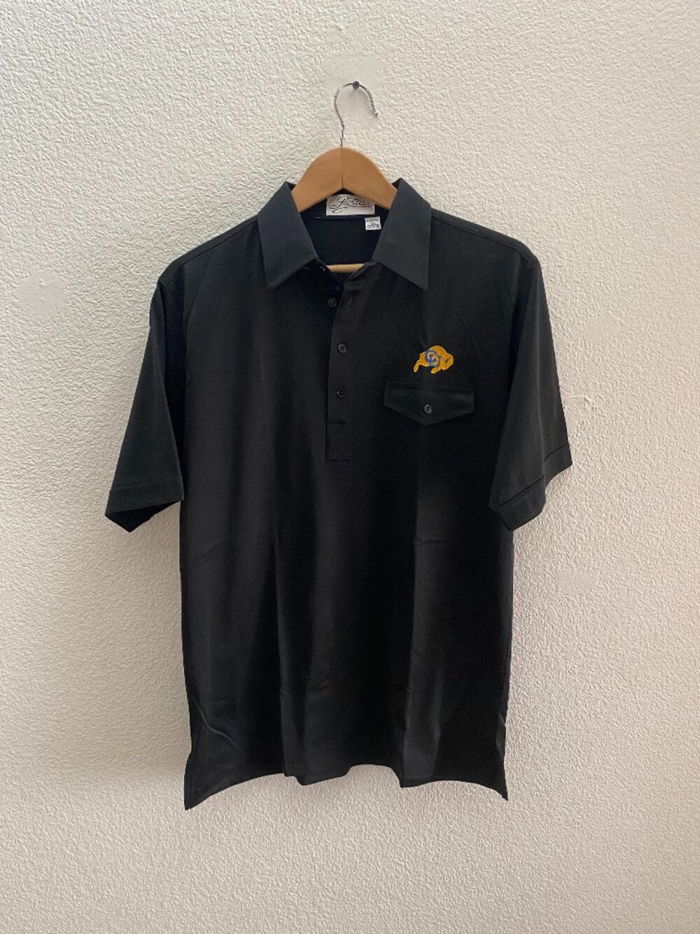 Vintage Colorado Buffaloes CU Buffs Fiesta Polo Shirt Men's Large Black